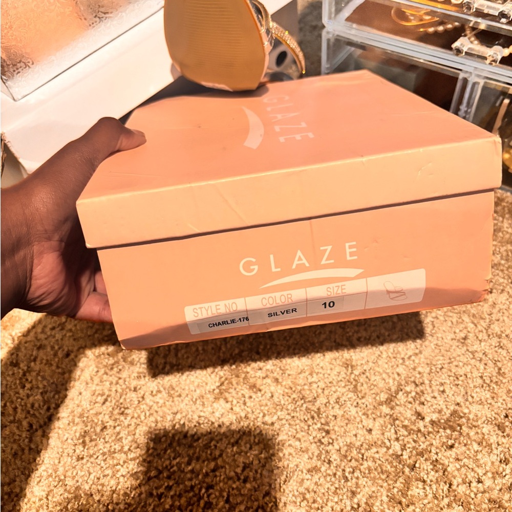 Glaze Silver Footwear